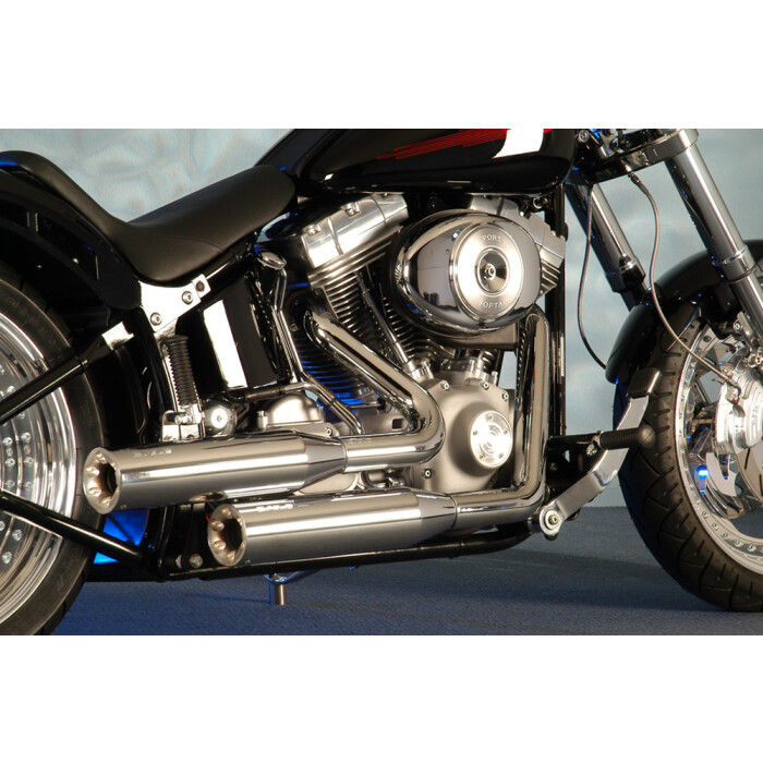 Eagle M7 Dyna FAT BOB (FXDF) Wide Glide ab 2010- (FXDWG) 2in2 Anlage mit ABE