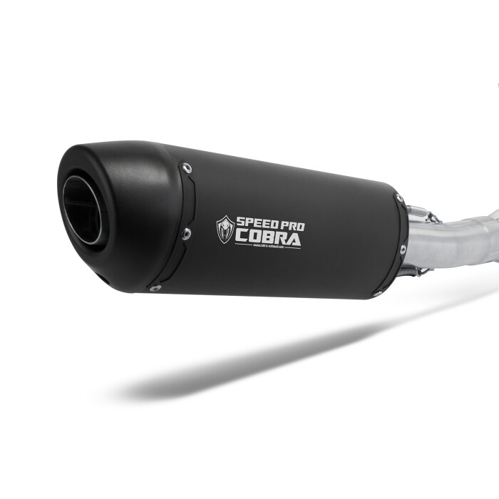 SPEEDPRO COBRA SC3 Black Series Slip-on dual Road Legal/EEC/ABE homol