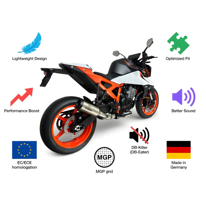 KTM 390-250-125 Duke/RC - Cobra Exhaust - Premium muffler and pipes