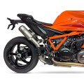 SPEEDPRO COBRA SPX Titan Finish Slip-on underseat dual mit EG-ABE KTM 1390 Super Duke R / EVO / 1290 Super Duke R