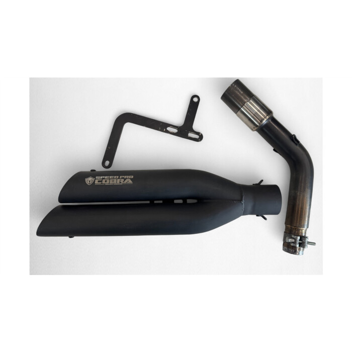 Powershots Black Matt RCO* XL Prime Slip-on Vespa GTS 125-150-300 GTS