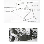 Heatshield Carbon for stock catalyst. Honda CB 1000 R